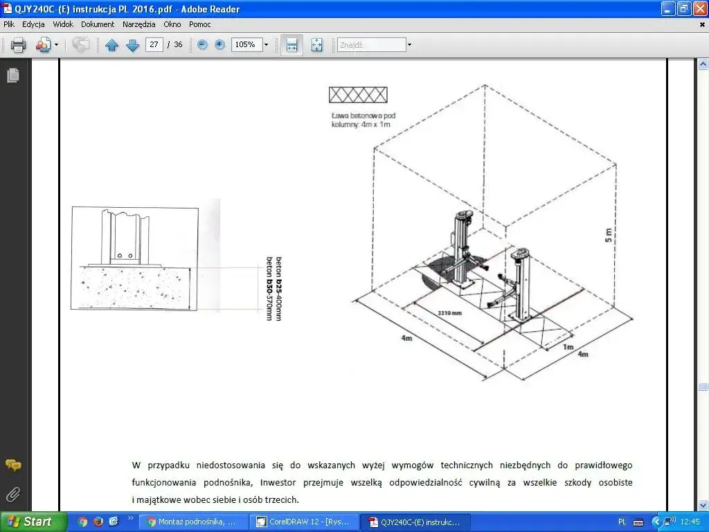 Jak prawidłowo wykonać zbrojenie pod podnośnik dwukolumnowy?