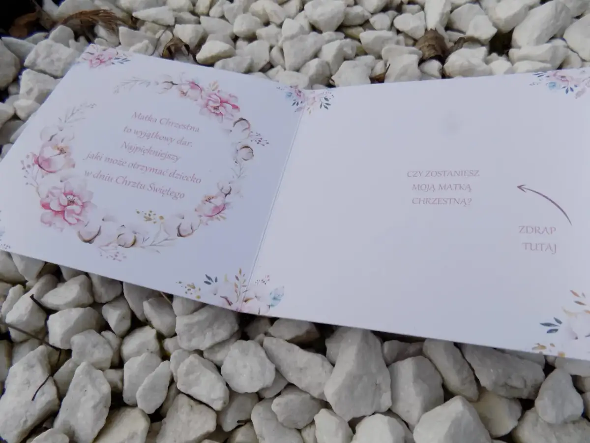 Zaskocz swoją chrzestną wyjątkową zdrapką „Czy zostaniesz moją Chrzestną”