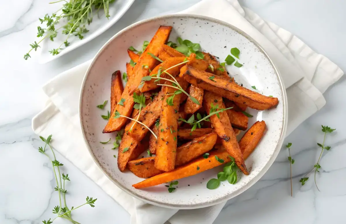 Ile smażyć frytki z batatów, aby były chrupiące i pyszne?
