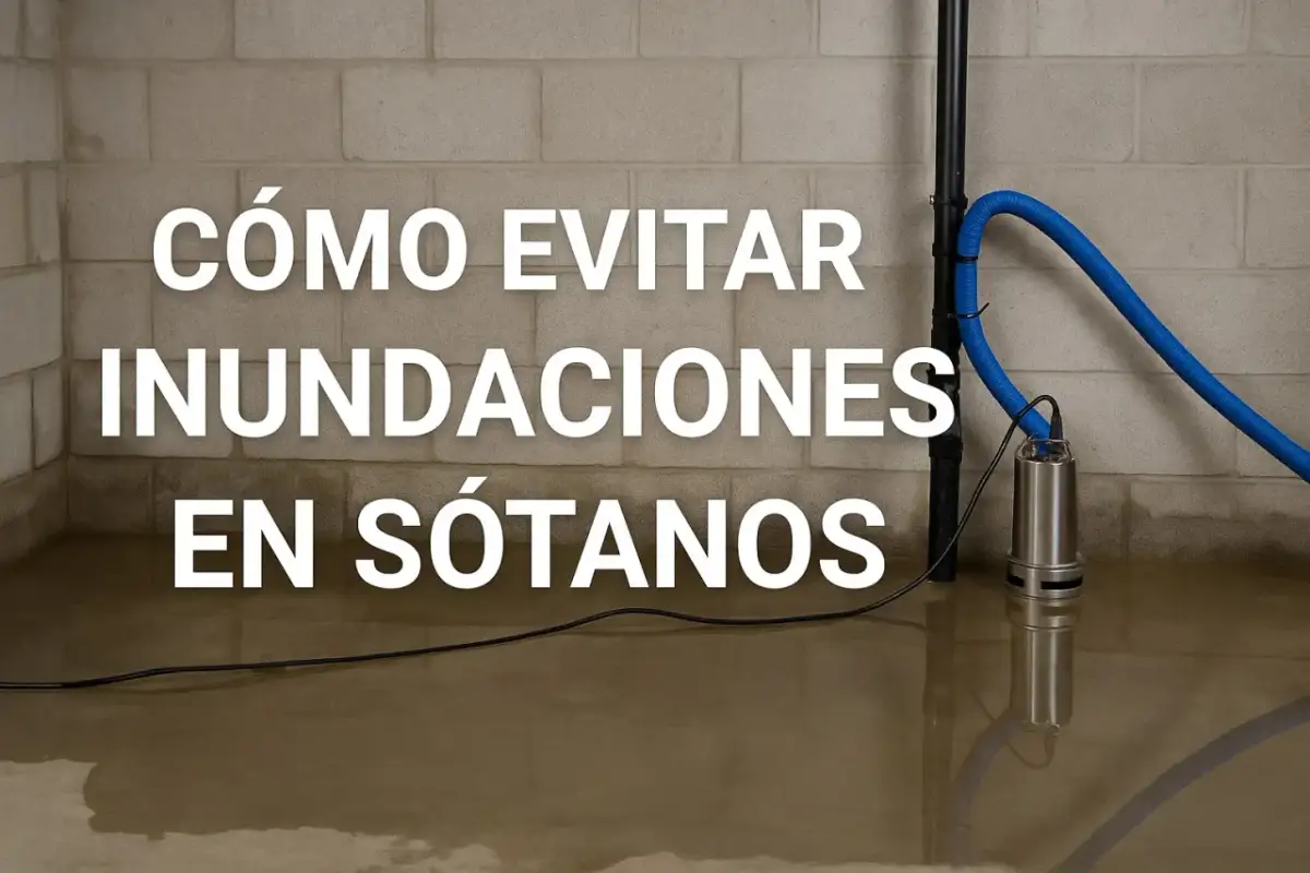 Sótano inundado: Guía completa para actuar, secar y prevenir