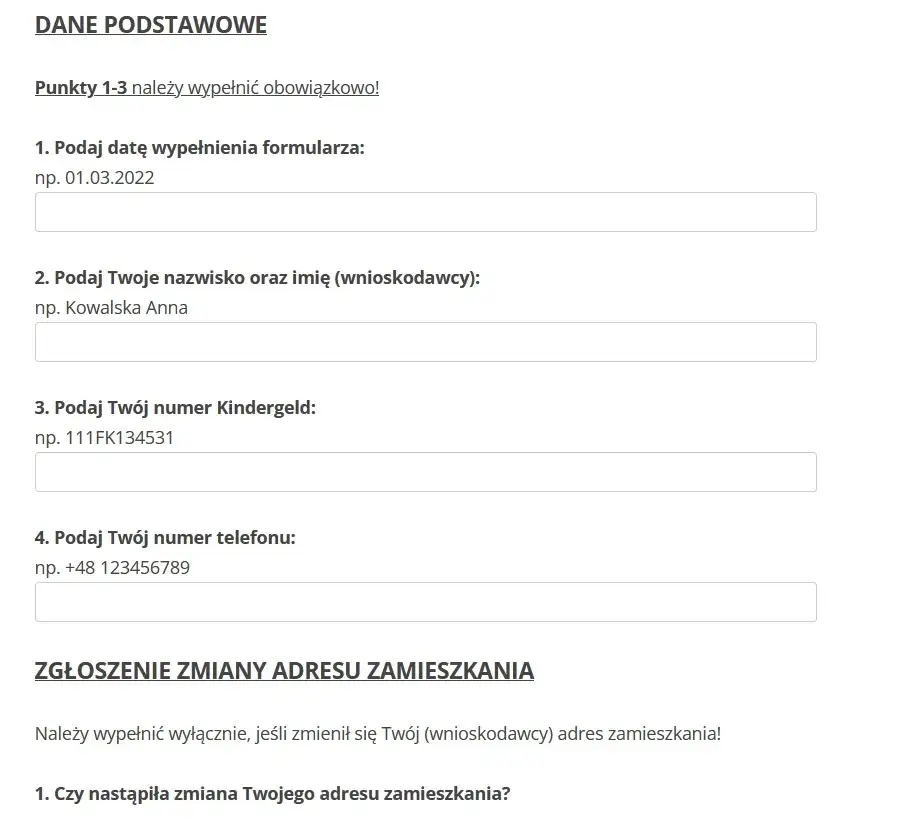 Jak wypełnić wniosek o zasiłek rodzinny w Niemczech - wzór i porady