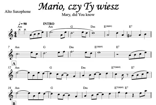 Nuty "Mario, czy Ty wiesz?" PDF: Pianino, gitara, wideo i tekst