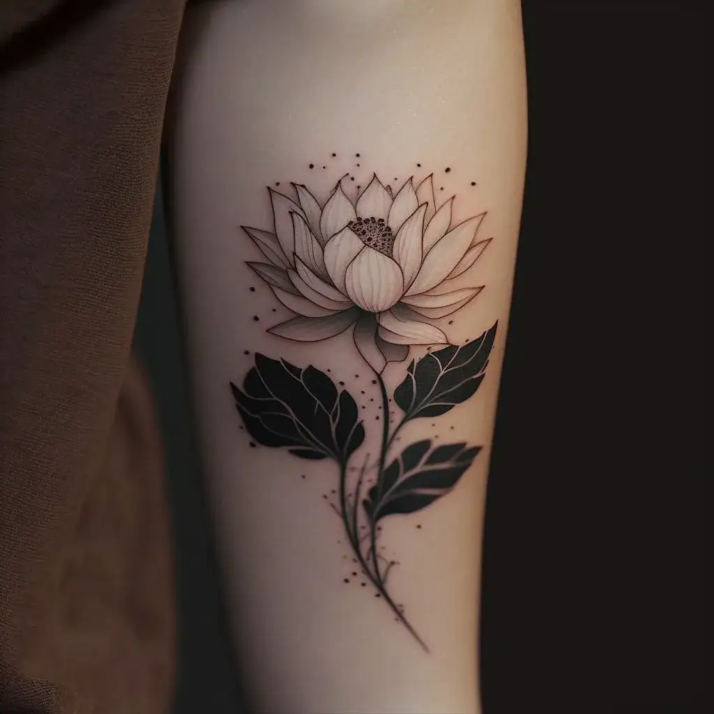 Tatuaż damski kwiat lotosu: znaczenie, symbolika i inspiracje