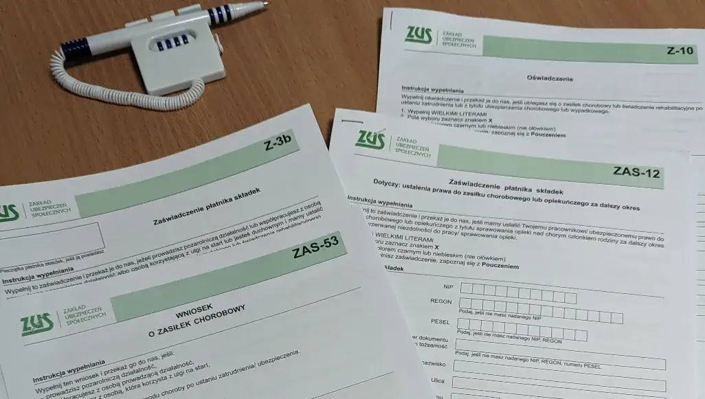 Jakie dokumenty do ZUS potrzebne na L4 po ustaniu zatrudnienia?