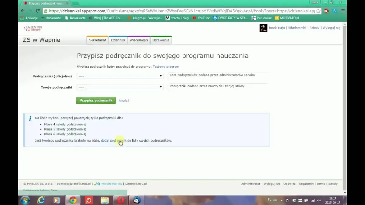 Jak dodać program nauczania w Vulcanie - krok po kroku bez błędów