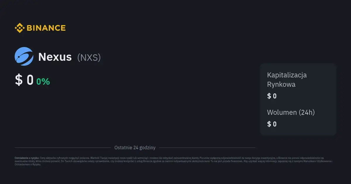Nexus kryptowaluta: dlaczego inwestycja w NXS może być ryzykowna?