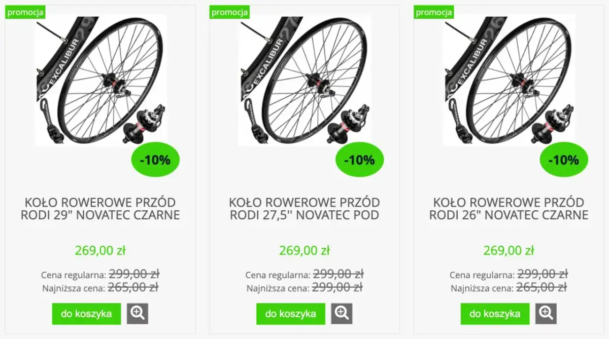 Koło rowerowe przednie RODI 29" Novatec czarne, promocja -10%. Idealne koło do roweru dla każdego.