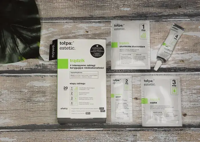 Tołpa estetic trądzik 4 intensywne zabiegi korygujące niedoskonałości dla zdrowej skóry