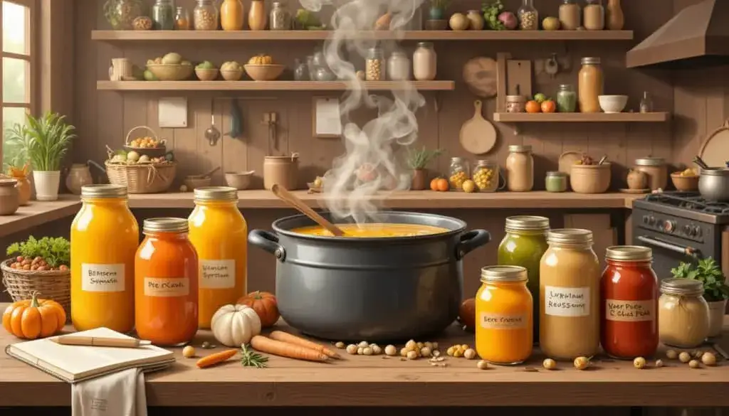 Stériliser sa soupe : le secret d'une conservation parfaite en verre