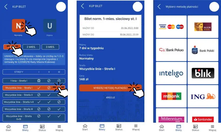 Kraków: Jak kupić bilety na komunikację miejską w Polsce? Rady