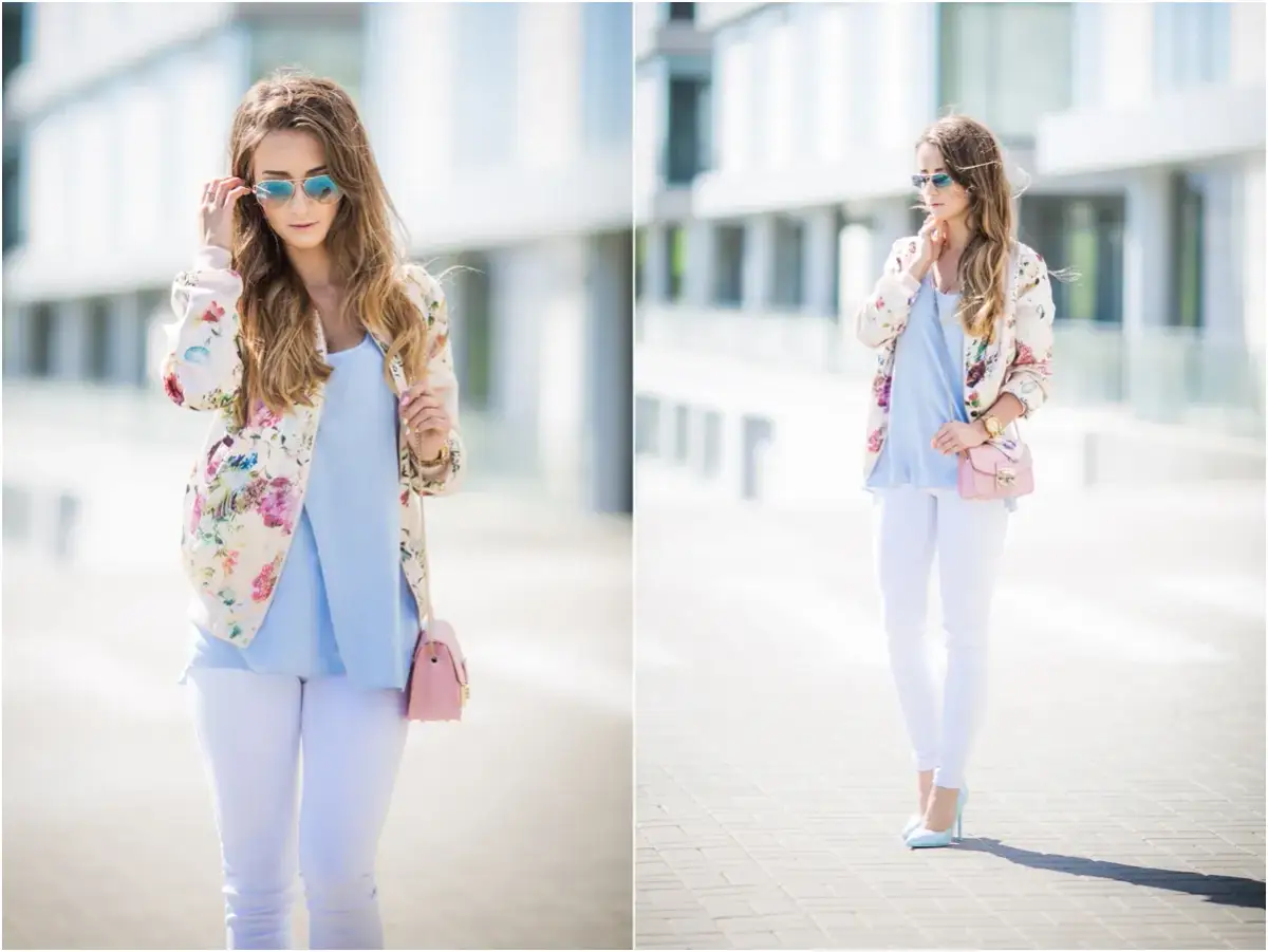 Stylizacje z bomberką w kwiaty: 10 modnych inspiracji na każdą okazję