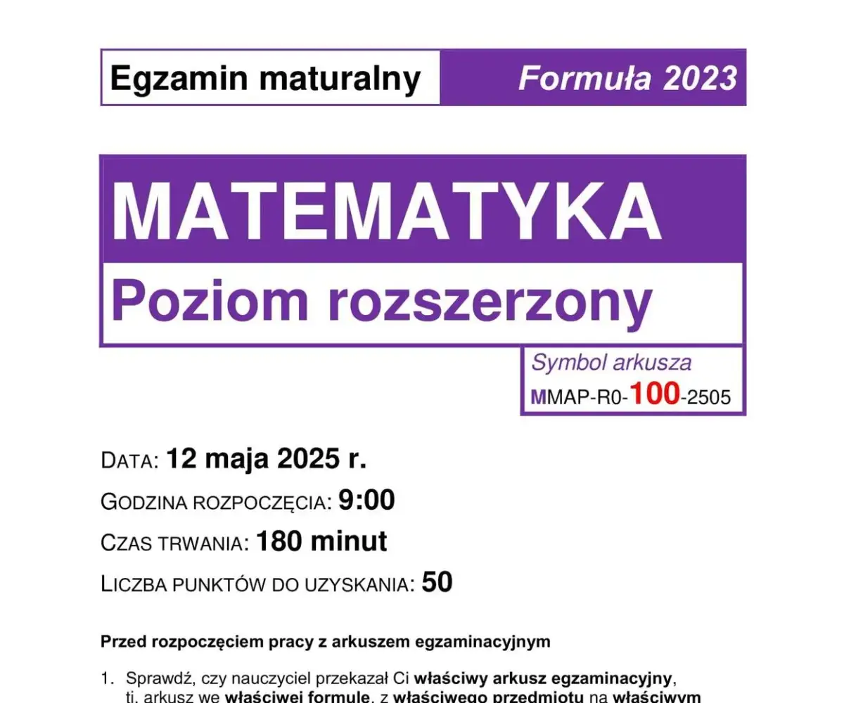 Ile jest zadań na maturze z matematyki rozszerzonej? Sprawdź teraz!