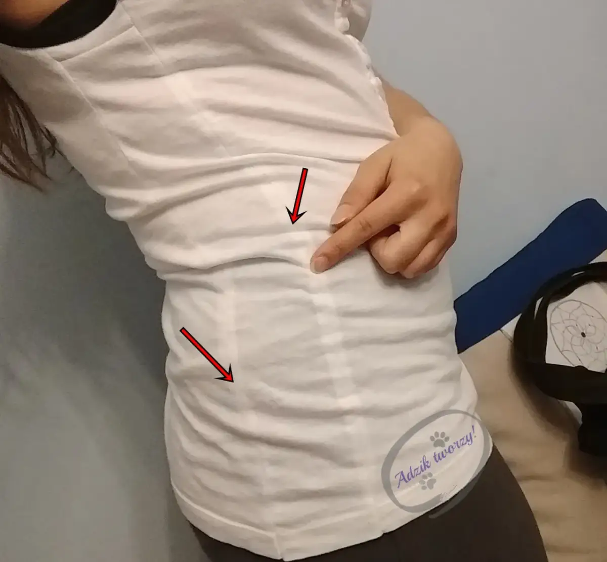 Bluzka za ciasna pod pachami? Poszerz ją! Poradnik DIY