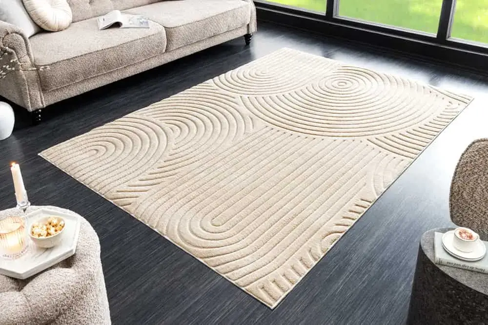 Beige Teppiche für das Wohnzimmer: Stil und Pflege leicht gemacht