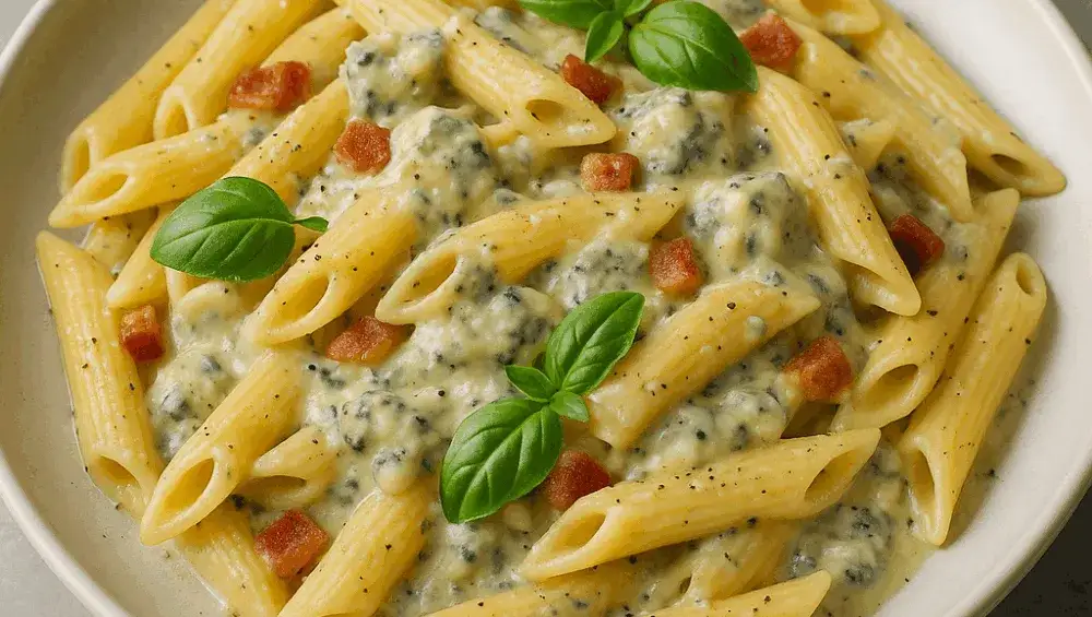 Spaghetti z serem pleśniowym: Jak zrobić idealny kremowy sos?