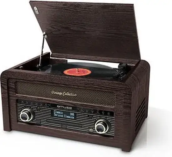 Retro radio z odtwarzaczem CD i gramofonem – idealne połączenie stylu i dźwięku