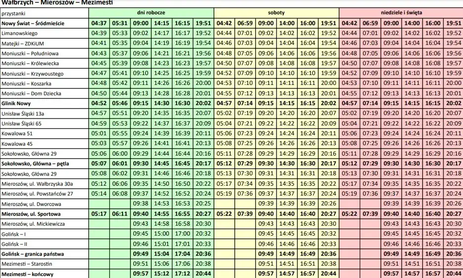 ZDKiUM Wałbrzych: Rozkład jazdy i bilety. Wszystko w jednym miejscu