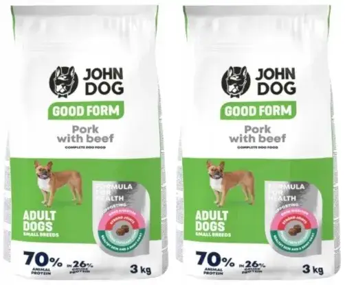 John Dog wieprzowina z wołowiną – zdrowa karma dla Twojego psa