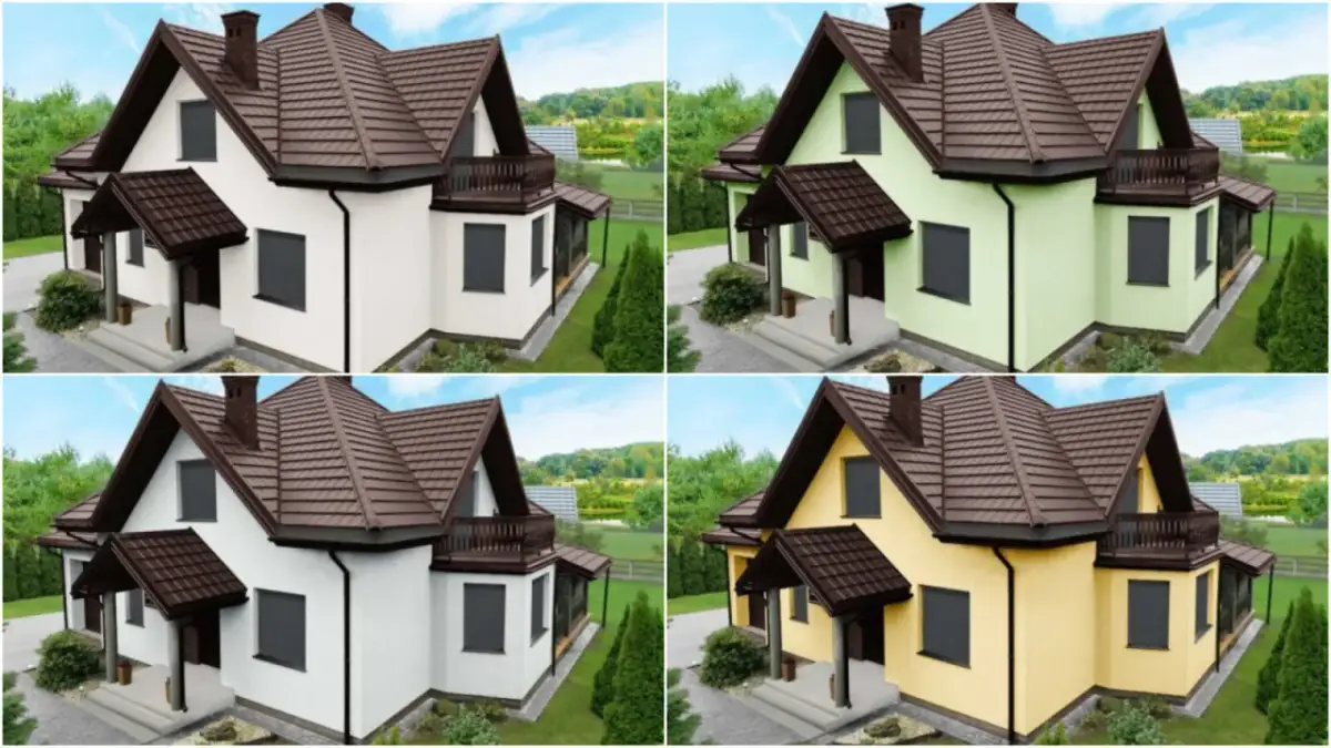 Brazowy dach jaki kolor elewacji - najlepsze połączenia kolorystyczne