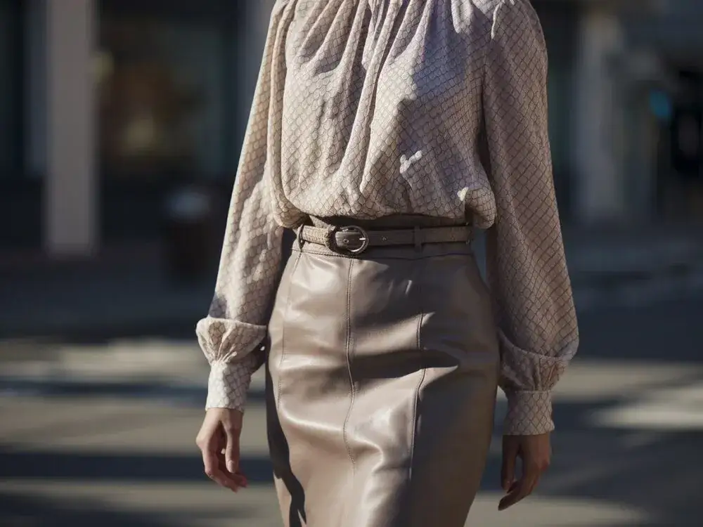 Jaką bluzkę wybrać do skórzanej spódnicy, aby wyglądać stylowo?