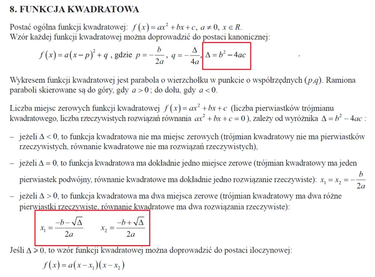 Ujemna delta (Δ<0): Brak rozwiązań rzeczywistych? Odkryj zespolone!