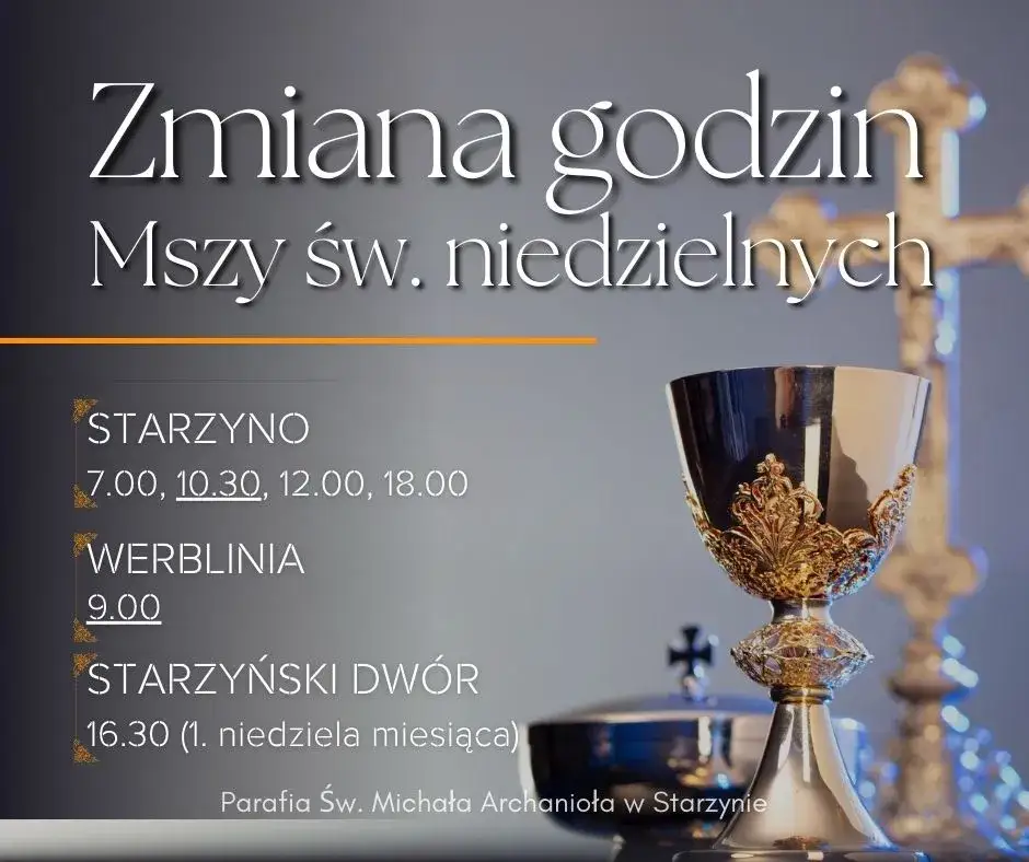 O której jest suma w kościele? Sprawdź godziny mszy w swojej parafii