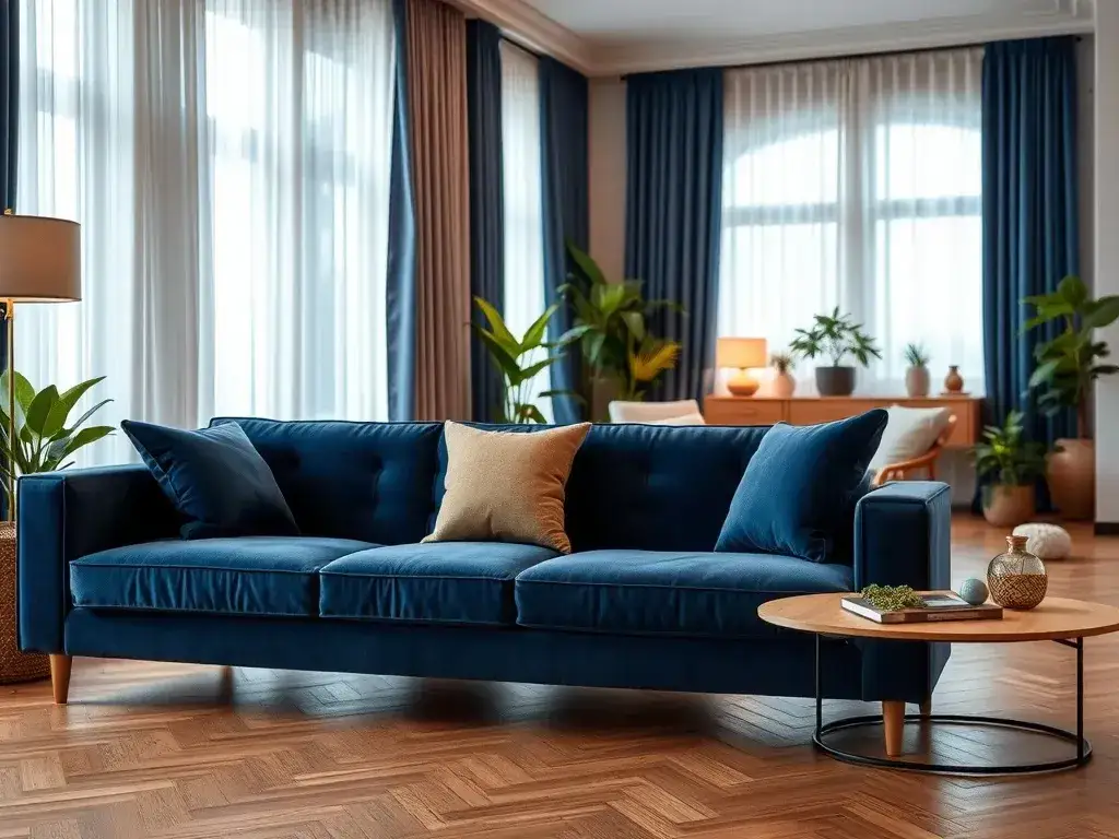 Jakie zasłony do granatowej kanapy? Odkryj idealne połączenia kolorów