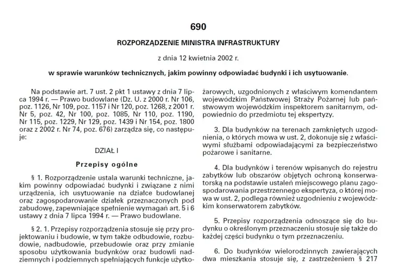 Jakim powinny odpowiadać budynki i ich usytuowanie zgodnie z przepisami?
