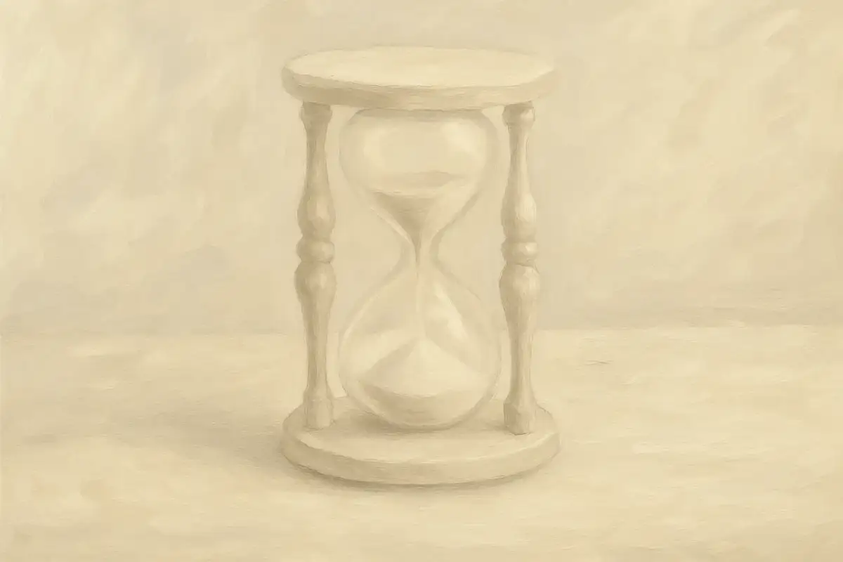 Klepsydra symbolizuje upływ czasu. Zastanawiasz się, ile trwa matura z polskiego?