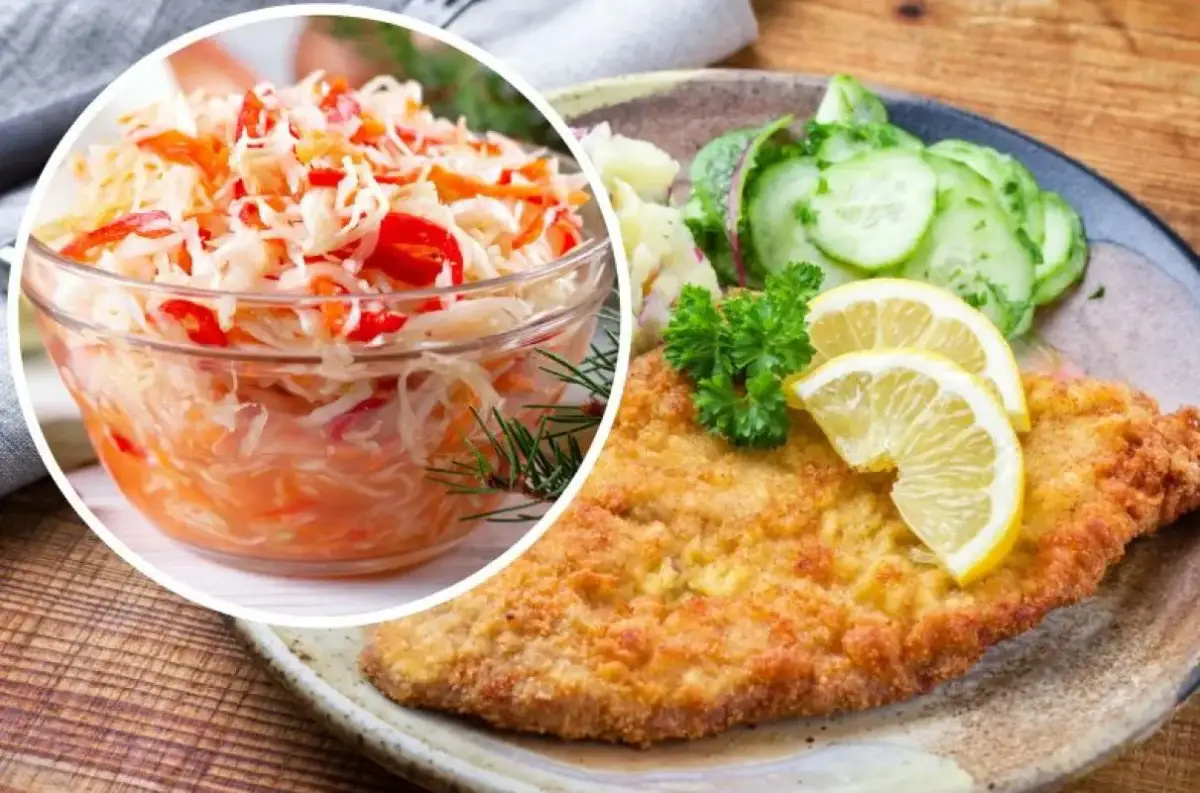 Idealna surówka do schabowego i frytek to ta z kapusty z marchewką i papryką. Pyszne i zdrowe połączenie!