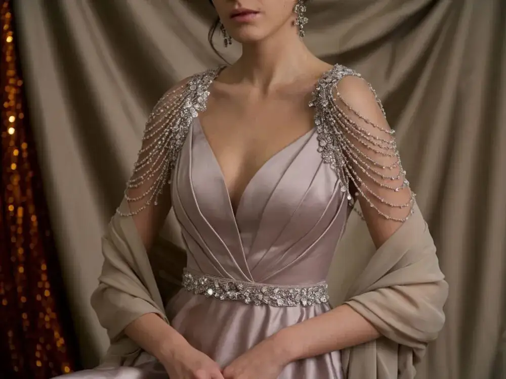 Jakie okrycie do sukni wieczorowej? Wybierz idealne z ekspertką!