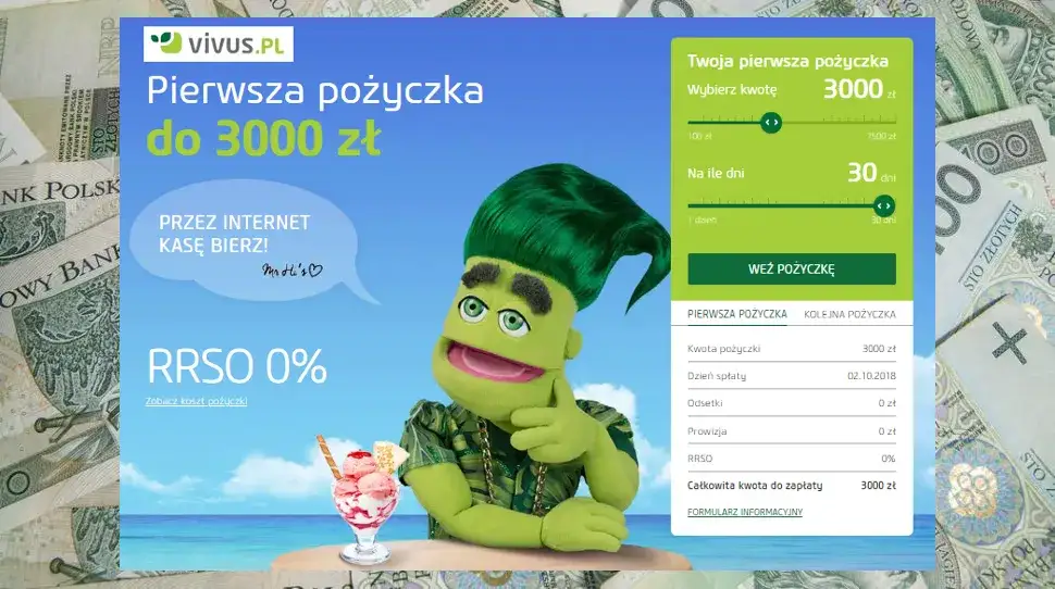 Vivus: Ile pożyczysz? 3000 zł dla nowych, 8000 zł dla stałych