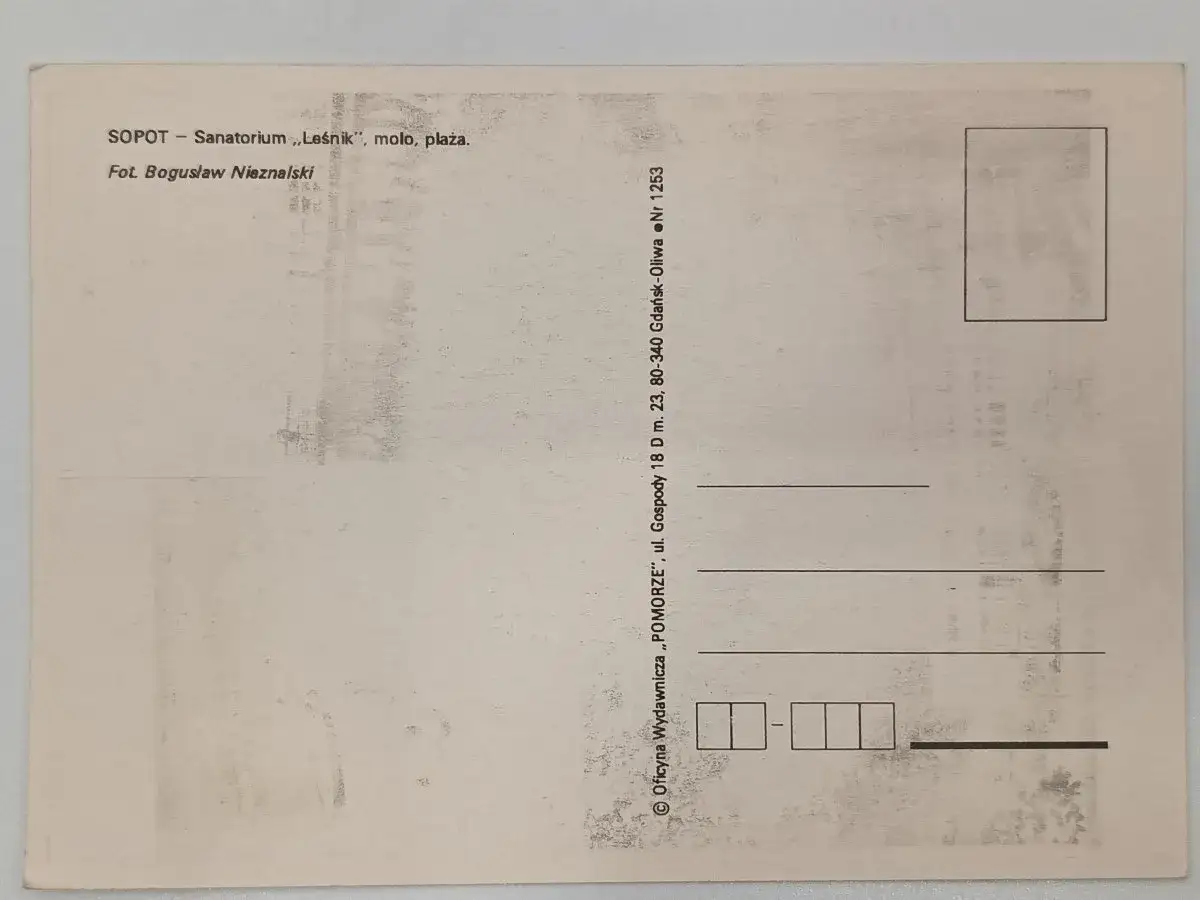 Sopot - Sanatorium "Leśnik", molo, plaża. Fot. Bogusław Nieznalski.