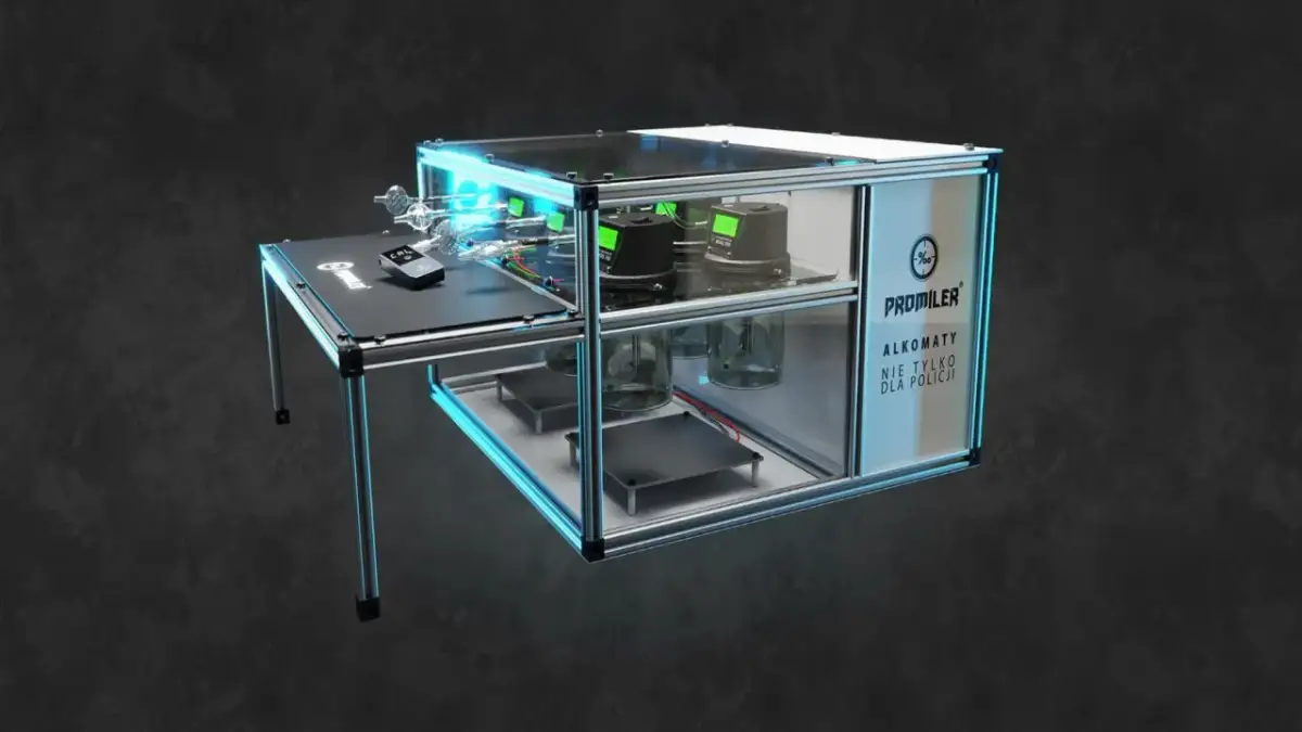 Profesjonalna kalibracja alkomatu w zaawansowanym urządzeniu. Precyzyjne pomiary dla pewności.