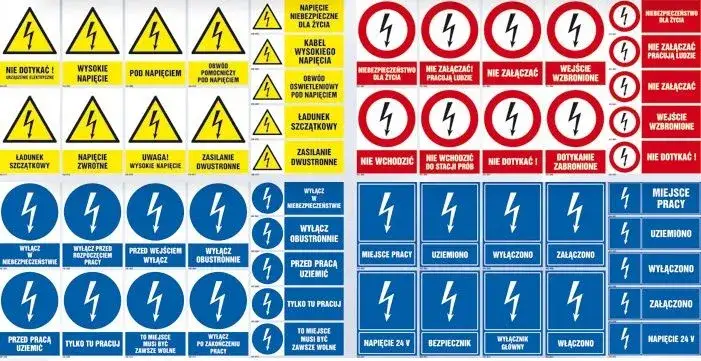 Jakiego koloru oznaczona jest instrukcja BHP i co to oznacza?