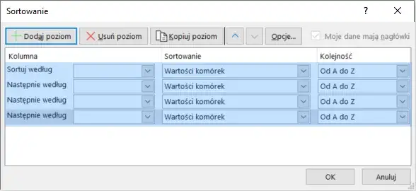 Jak w Excelu ustawić alfabetycznie i uniknąć błędów przy sortowaniu