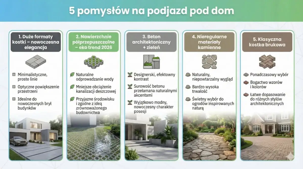 Jaki podjazd wybrać? Porównanie materiałów, kosztów i trwałości