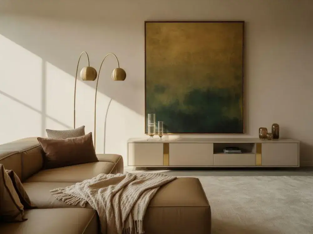 Ożyw brązowo-beżowy salon: Kluczowe dodatki i kolory!