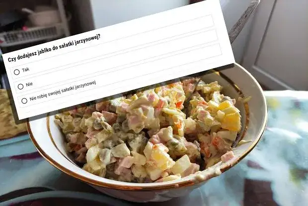 Jabłko w sałatce jarzynowej: Dylemat? Rozwiązujemy go smakiem!