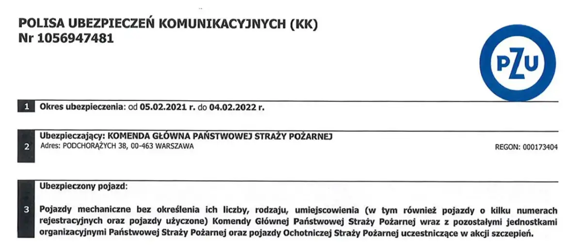 Polisa ubezpieczeniowa PZU nr 1056947481. Dowiedz się, jak sprawdzić swoją polisę PZU, analizując dane ubezpieczającego i pojazdu.