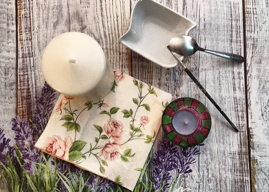 Jak ozdobić świeczkę serwetką i stworzyć unikalną dekorację