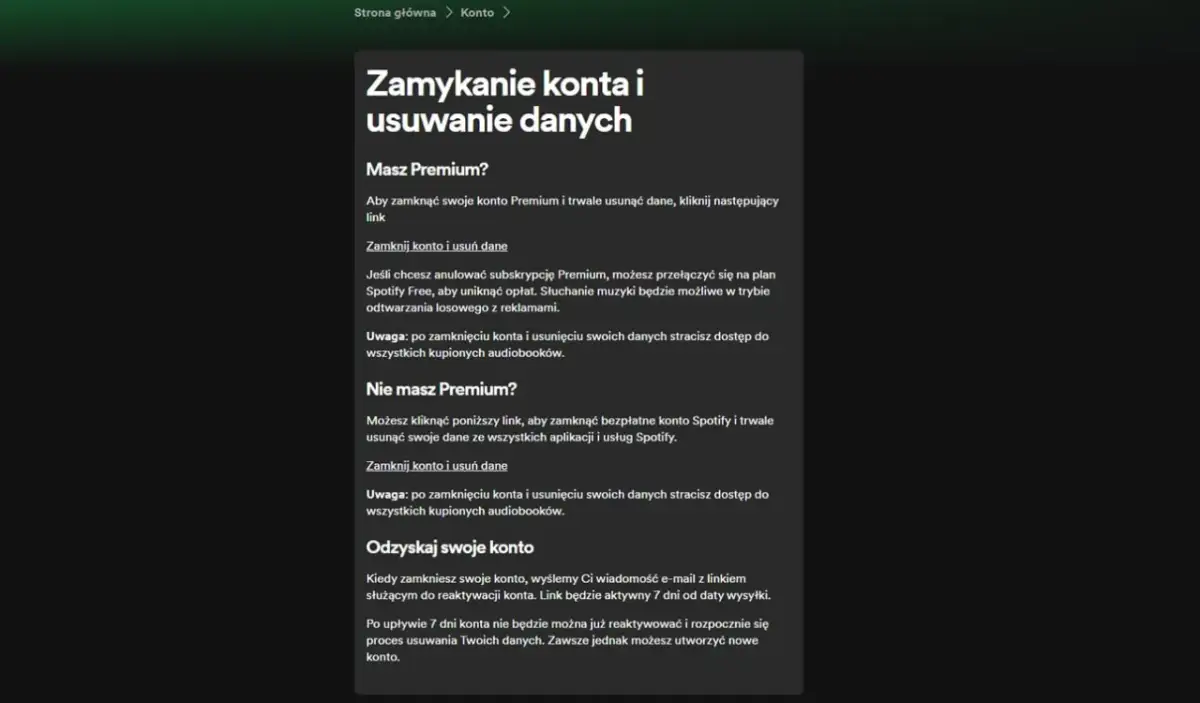 Jak trwale usunąć konto Spotify? Instrukcja krok po kroku