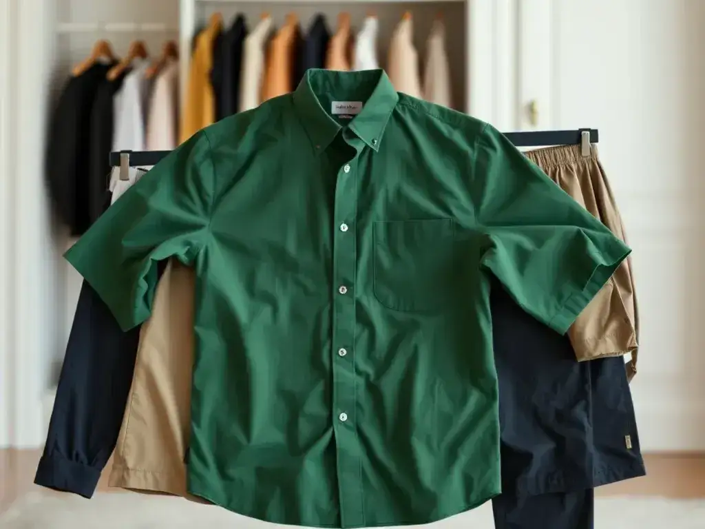 Jakie spodnie do zielonej koszuli? Sprawdzone połączenia i fasony