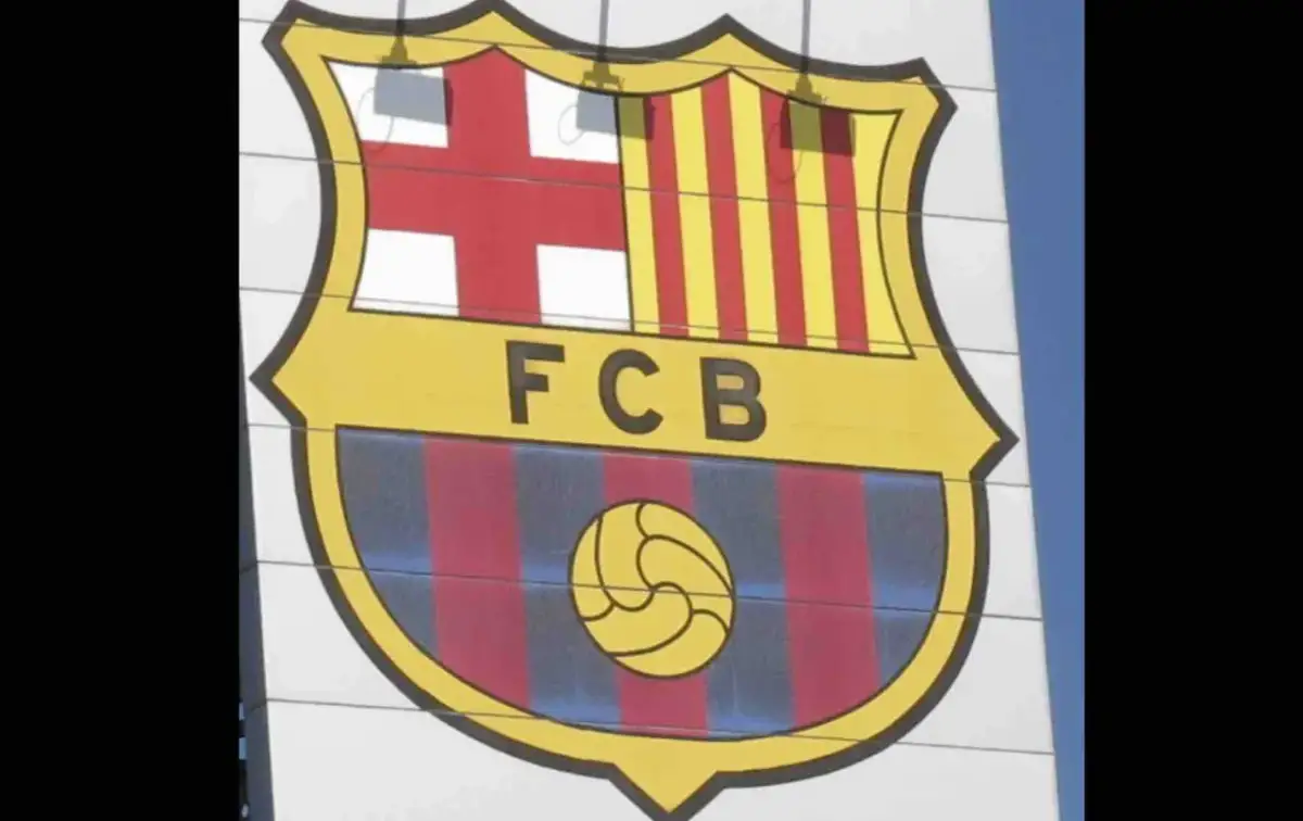 Herb FC Barcelona, symbol klubu, który wielokrotnie zdobywał Ligę Mistrzów.