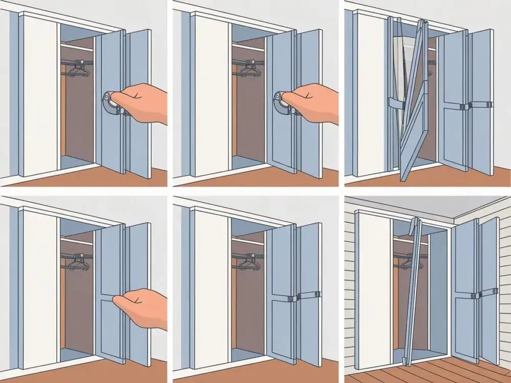 Drzwi łamane DIY: Jak zrobić szafę krok po kroku? Oszczędź!