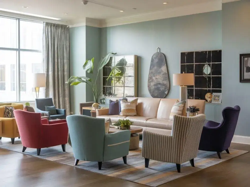 Krzesła i kanapa: jak dobrać kolory? Zasady i inspiracje