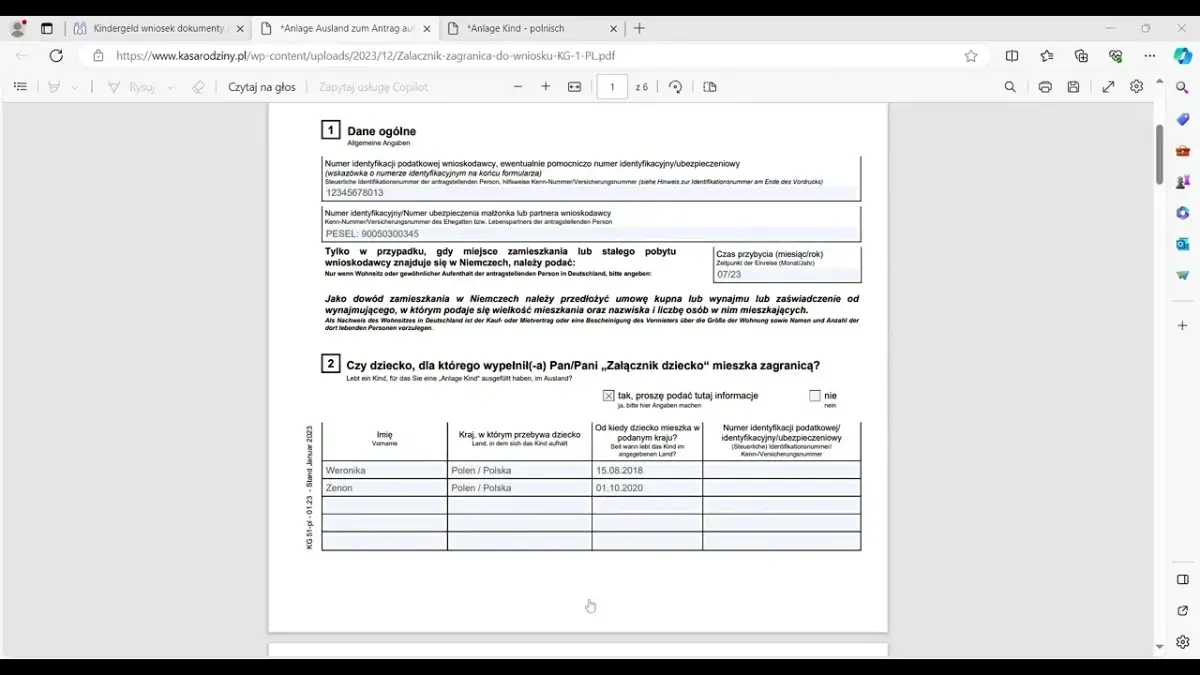 Jak wypełnić wniosek o zasiłek rodzinny w Niemczech - wzór i porady