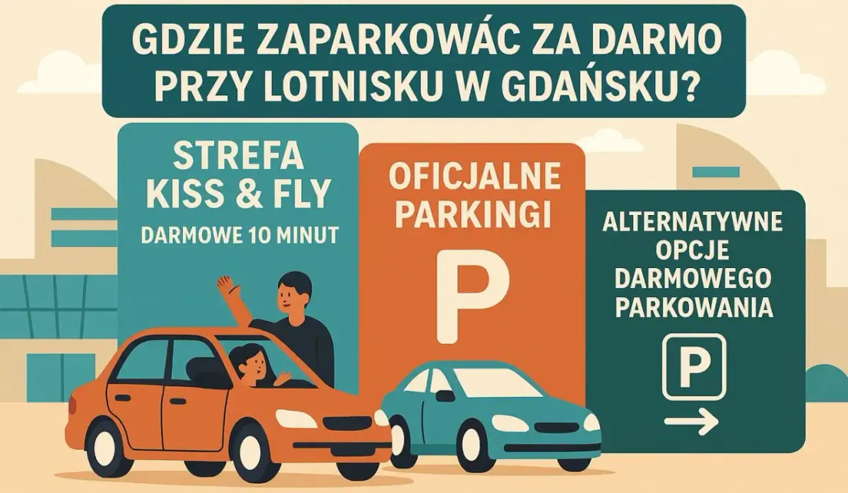 Jak wjechać na lotnisko w Gdańsku? 10 minut za darmo!