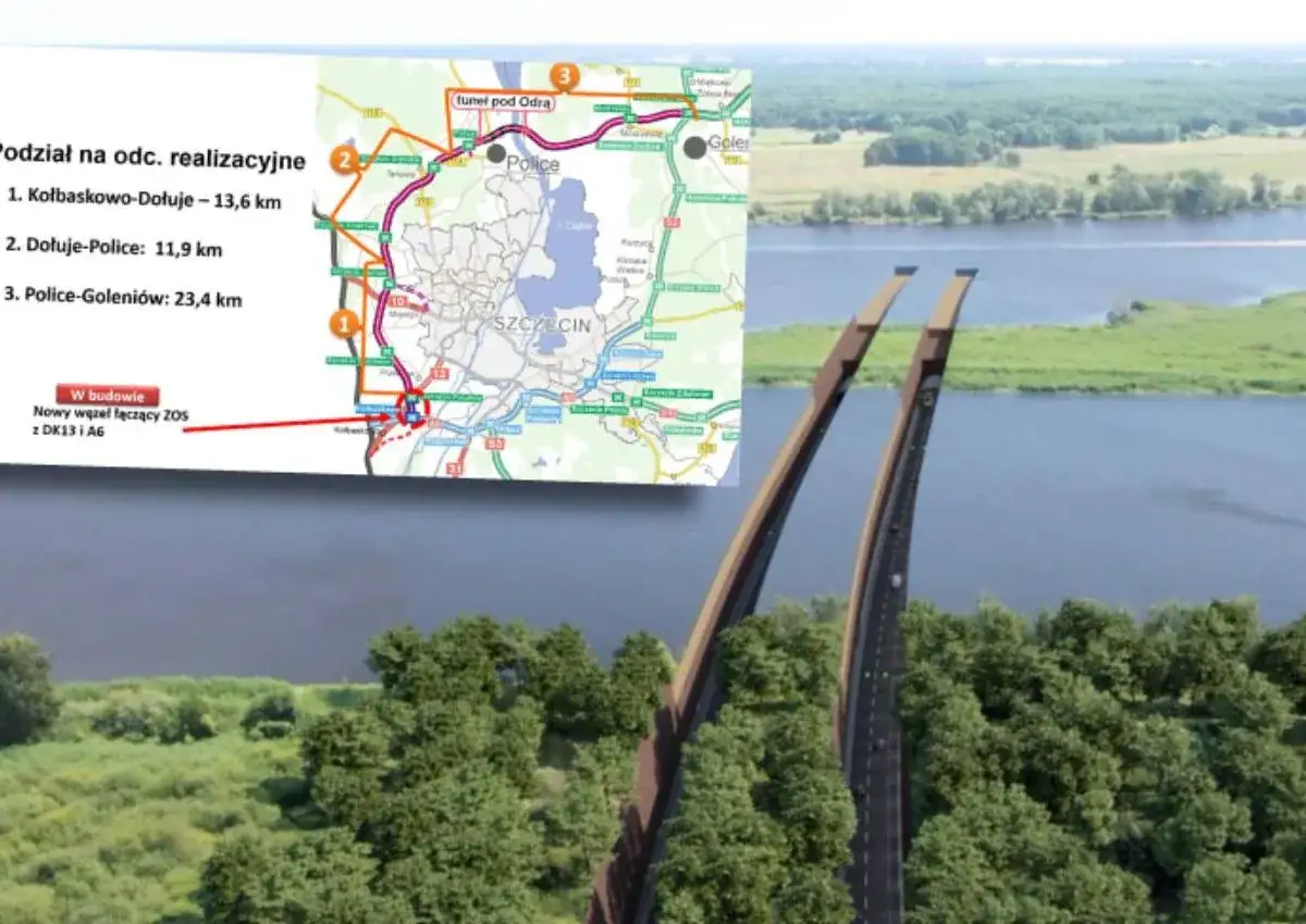 Zachodnia Obwodnica Szczecina: Kiedy otwarcie? Tunel, daty do 2031