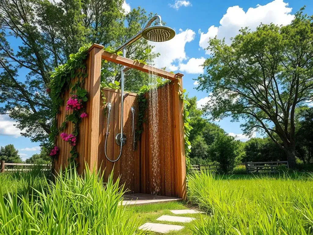 Prysznic na działce: Zbuduj i odprowadź wodę krok po kroku!